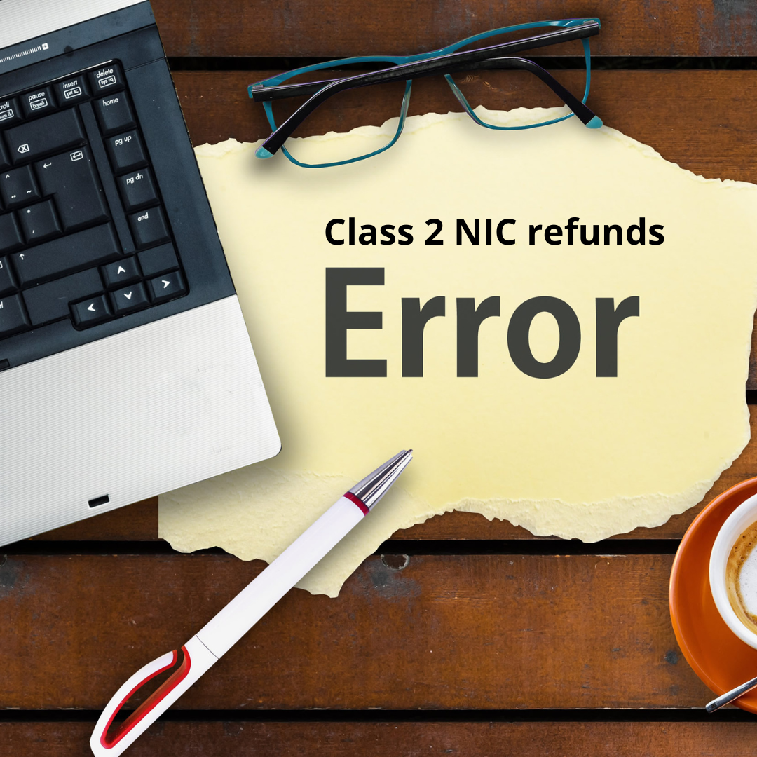 Class 2 NIC refunds made in error